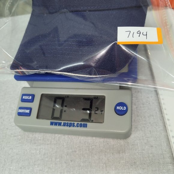 Palm Desert Hat Mens OS Hook & Loop Back Ballcap Blue Golf Logo - Picture 9 of 9